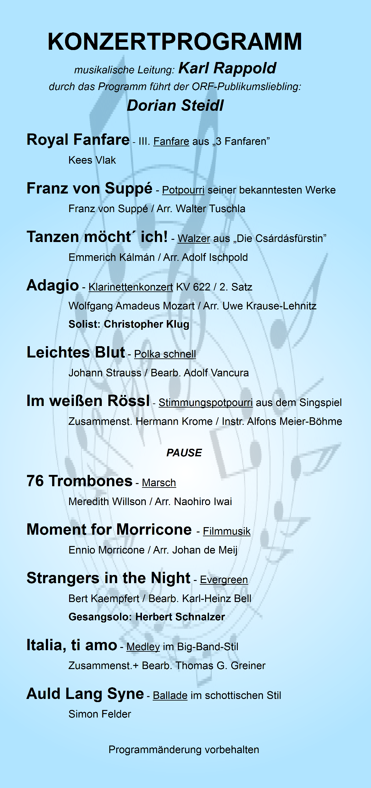 Konzert 2012 Programm